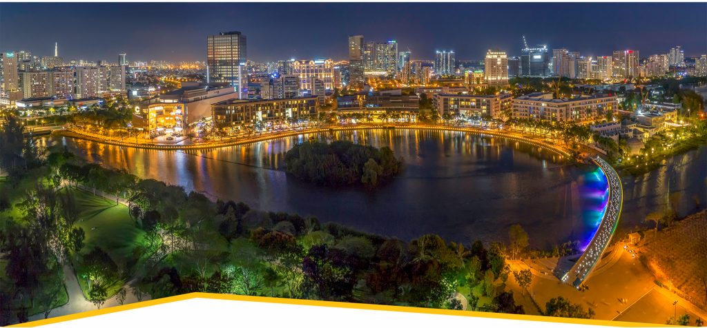 Quận 7 được biết đến là cửa ngõ phía Nam của thành phố với khu đô thị Phú Mỹ Hưng là điểm nhấn lớn nhất