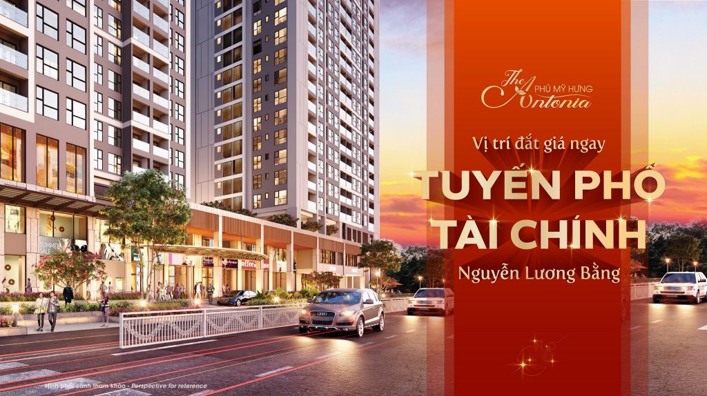 The Antonia tọa lạc trên 𝒕𝒖𝒚𝒆̂́𝒏 𝒑𝒉𝒐̂́ 𝒕𝒂̀𝒊 𝒄𝒉𝒊́𝒏𝒉 𝑵𝒈𝒖𝒚𝒆̂̃𝒏 𝑳𝒖̛𝒐̛𝒏𝒈 𝑩𝒂̆̀𝒏𝒈, kết nối trực tiếp khu CBD sầm uất bậc nhất Nam Sài Gòn, được ví như những cung đường “tỉ đô” đang hiện hữu ở trung tâm Quận 1 như Đồng Khởi, Hàm Nghi, Lê Lợi… và xa hơn là Orchard Road (Singapore), Champs- Élysées (Pháp)...