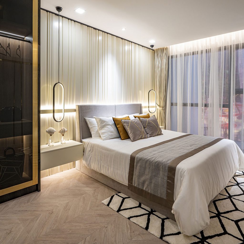 Hình chụp thực căn hộ mẫu 2 Phòng ngủ The Antonia