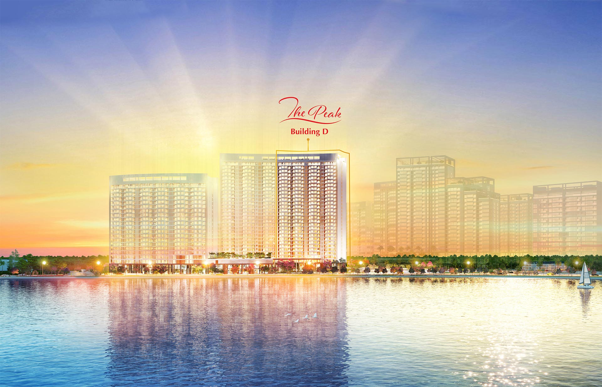 Dự kiến vào cuối tháng 6/2019, chủ đầu tư sẽ công bố tòa nhà D cùa dự án The Peak (Hình phối cảnh tham khảo)
