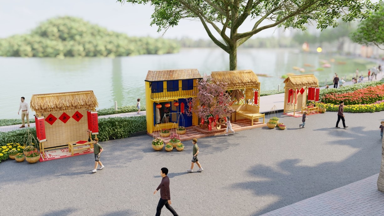 Khung cảnh Tết xưa