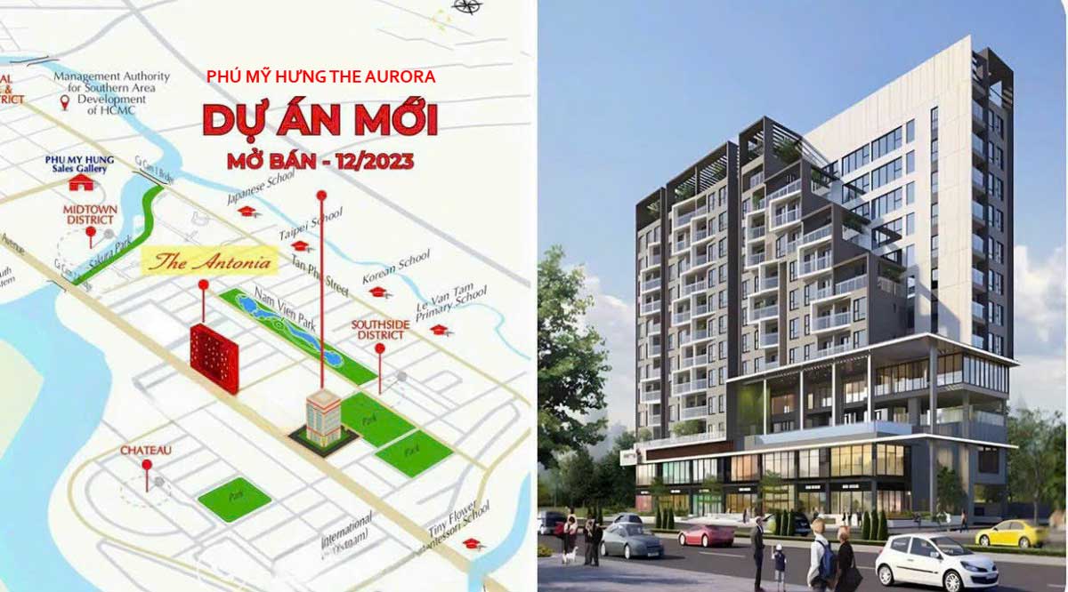 Vi trí dự án Phú Mỹ Hưng The Aurora